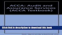 Read ACCA: Audit and Assurance Services Ebook Free