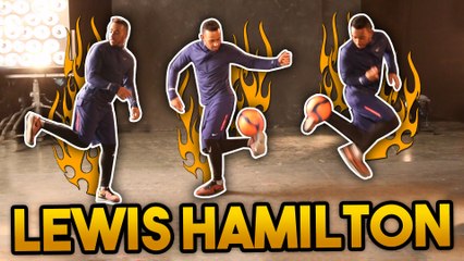 LEWIS HAMILTON SHOWS HIS FOOTBALL SKILLS!!