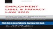[PDF]  Mlrc 50-State Survey: Employment Libel and Privacy Law 2010  [Read] Full Ebook