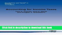 Read Accounting for Income Taxes: Primer, Extant Research, and Future Directions Ebook Free