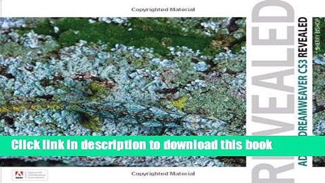 Read Adobe Dreamweaver CS3 Revealed Ebook Free