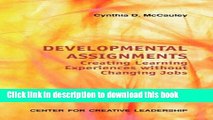 Read Books Developmental Assignments: Creating Learning Experiences Without Changing Jobs (CCL)