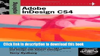 Download Exploring Adobe InDesign CS4 (Adobe Creative Suite)  PDF Free