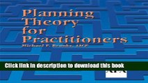 Download Book Planning Theory for Practitioners PDF Free