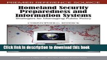 Read Homeland Security Preparedness and Information Systems: Strategies for Managing Public