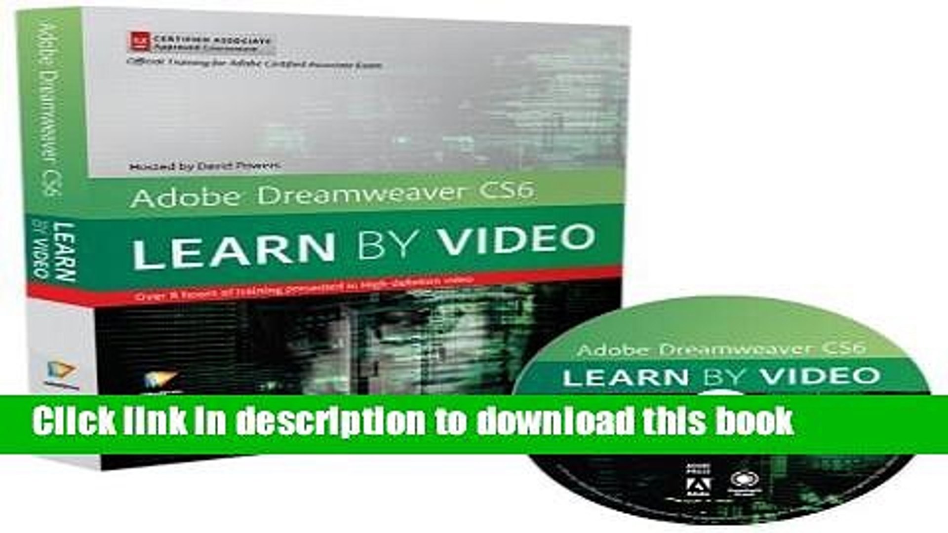 Download Adobe Dreamweaver Cs6 Learn By Video Core Training In Web Communication By Video2brain Video Dailymotion