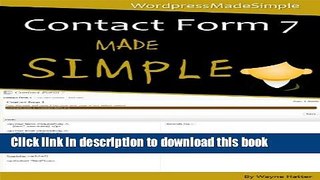 Download Wordpress - Contact Form 7 Made Simple PDF Free