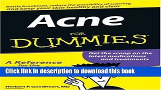 Download Books Acne For Dummies ebook textbooks