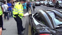 Police vs The Arab Supercars in London!