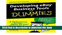 Read [(Developing eBay Business Tools For Dummies )] [Author: John Kaufeld] [Jan-2005] PDF Online
