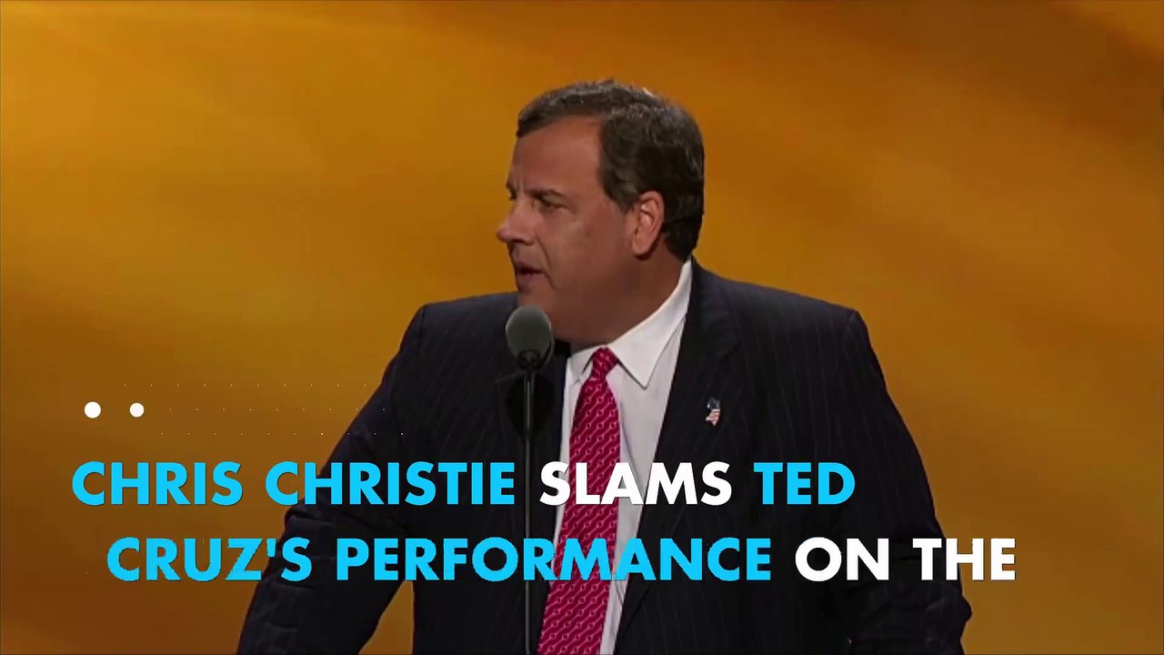 Chris Christie slams Ted Cruz's speech as "awful"