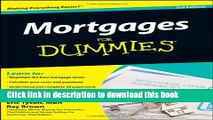 Download Mortgages For Dummies  PDF Free