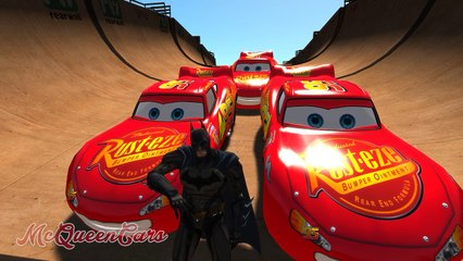#Dinoco King 43 & #Disney #MCQUEEN #Cars #Colors with #Batman & #Spiderman