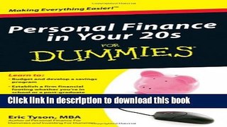 Download Personal Finance in Your 20s For Dummies  PDF Free