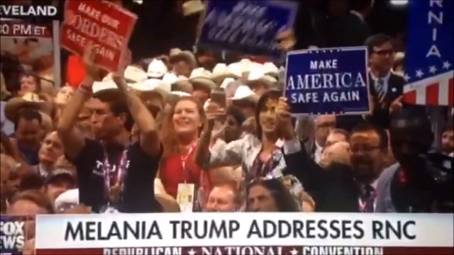 Parodie du discours de la femme de Donald Trump.. Never Gonna Give You Up