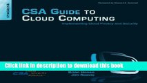 Read CSA Guide to Cloud Computing: Implementing Cloud Privacy and Security Ebook Free