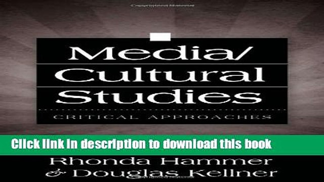 Download Media/Cultural Studies: Critical Approaches Ebook Free
