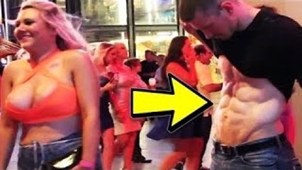 Picking Up G!RLS With My ABS (Social Experiment) - Funny Pranks 2016
