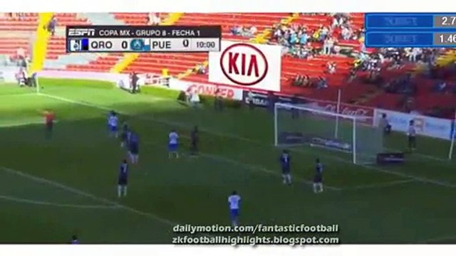 0-1 Matias Alustiza Goal HD - Queretaro vs Puebla - Copa Mexico 20.07.2016