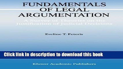[PDF]  Fundamentals of Legal Argumentation: A Survey of Theories on the Justification of Judicial