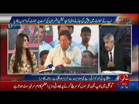 Imran Khan ka dimagh tube light ki terhan hai jalta hai magar thora dair se - Amir Mateen on Imran Khan's decision of de