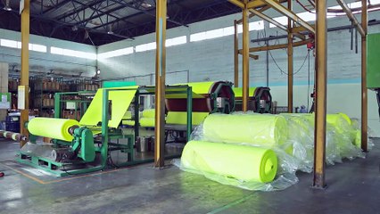 Fabrication d'une balle de tennis