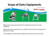 Dairy Equipments in India