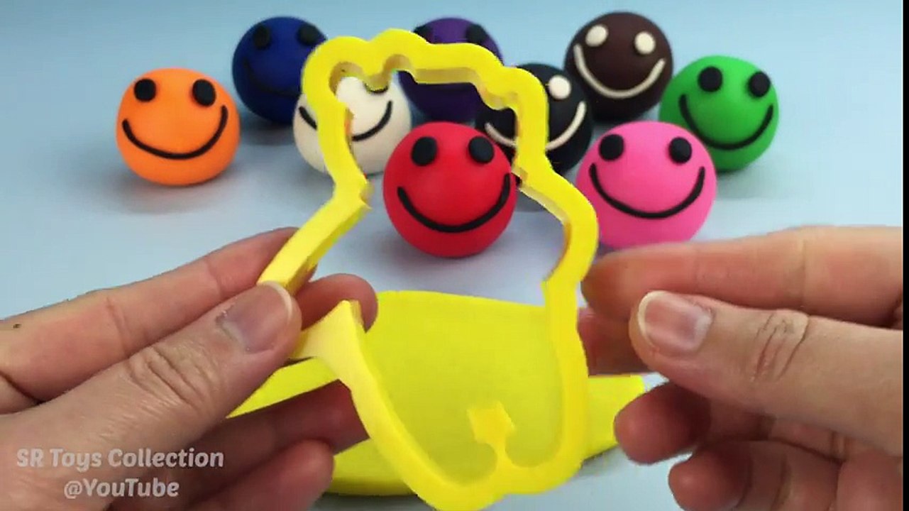 Play Doh Smiley Face with Winnie the Pooh Cookie Cutters Fun and Creative for Children #1