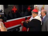 Napoli - Il Cardinale Sepe dona un'ambulanza al reparto neatologia del Secondo Policlino (20.07.16)