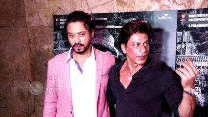 Shah Rukh Khan, Kangana Ranaut At Irrfan Khan Madaari Screening - Celeb Review