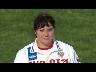 Women's shot put F12 | Victory Ceremony | 2016 IPC Athletics European Championships Grosseto