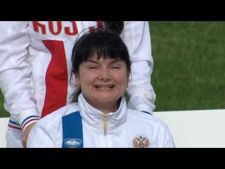 Women's shot put F53/54 | Victory Ceremony | 2016 IPC Athletics European Championships Grosseto