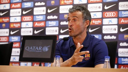 Luis Enrique: “Our objectives are of the highest degree”