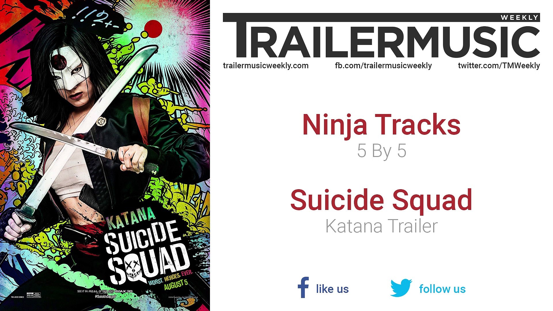 Suicide Squad Katana Trailer Music Ninja Tracks 5 By 5 Video Dailymotion