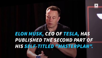 Tesla CEO Elon Musk reveals latest 'masterplan'