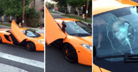 $250,000 Car Gets Windshield Smashed By Kid On A Skateboard