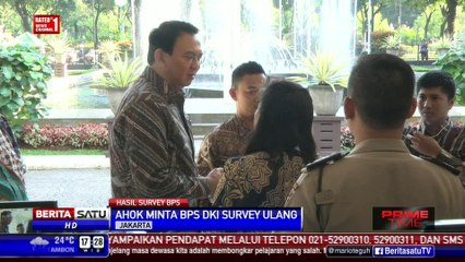 Ahok Minta BPS Survei Ulang Warga Miskin Jakarta