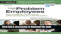 Read Books Dealing With Problem Employees: How to Manage Performance   Personal Issues in the