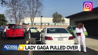 Lady Gaga Gets Pulled Over