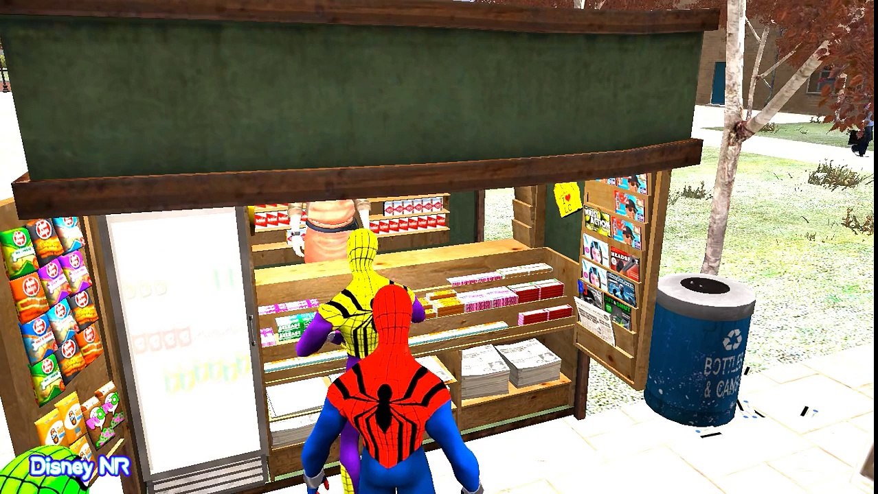 Colors Spiderman and Colors Police Cars Fun Videos with Nursery Rhymes Song for Kids