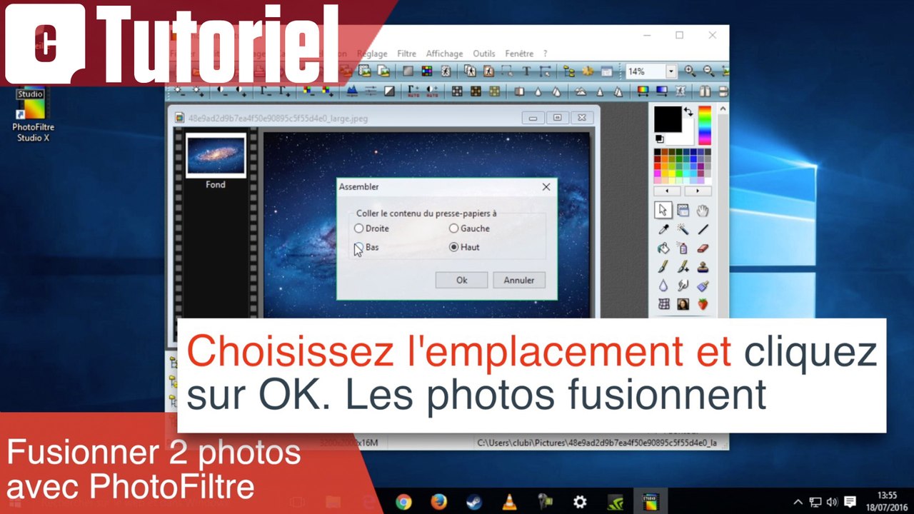 Tuto PhotoFiltre : comment fusionner deux photos