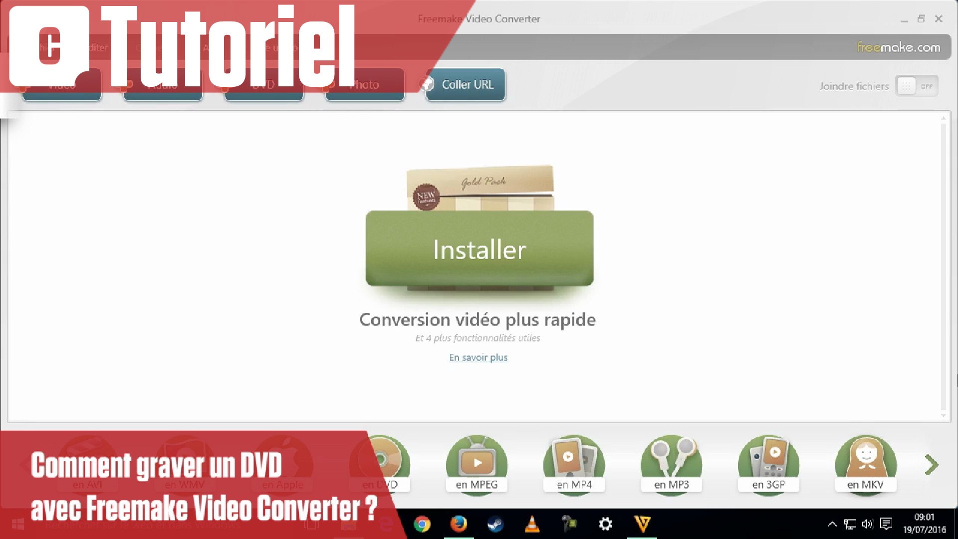Comment graver un DVD avec Freemake Video Converter ? - Vidéo Dailymotion