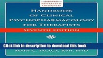 [PDF]  Handbook of Clinical Psychopharmacology for Therapists  [Download] Online