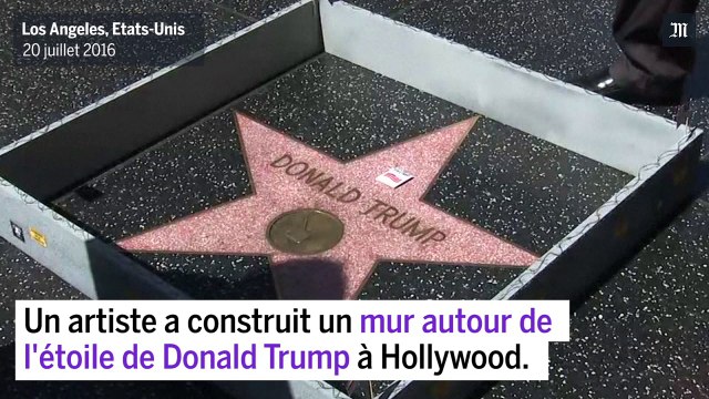 Un mur de contestation autour de l'étoile de Donald Trump à Hollywood