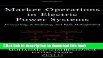 Read Books Market Operations in Electric Power Systems: Forecasting, Scheduling, and Risk