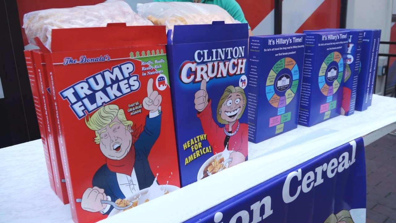 Trump Flakes or Clinton Crunch: What's for breakfast?
