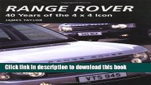 Read Book Range Rover: 40 Years of the 4x4 icon ebook textbooks