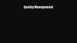 READ book  Quality Management  Full E-Book