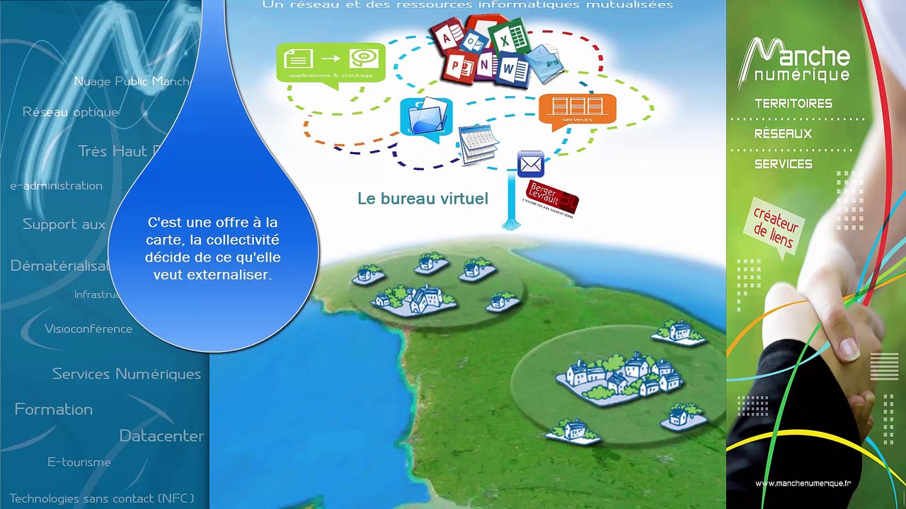 Présentation du bureau virtuel par Manche Numérique