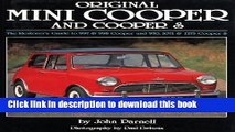 Read Book Original Mini-Cooper: The Restorer s Guide to 997   998 Cooper and 970,1071   1275